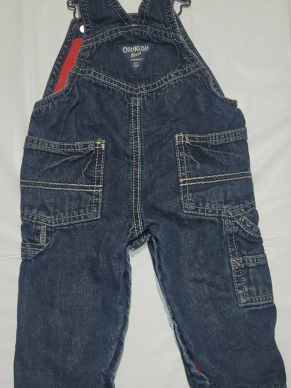 OshKosh B'gosh Dark Blue Denim Overalls for Kids Size 6 Months